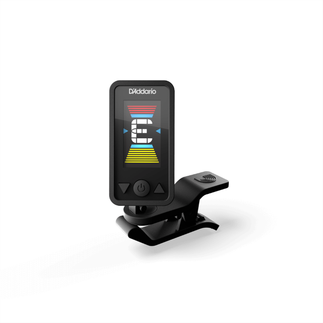 D'Addario Eclipse Headstock Guitar Tuner, Black