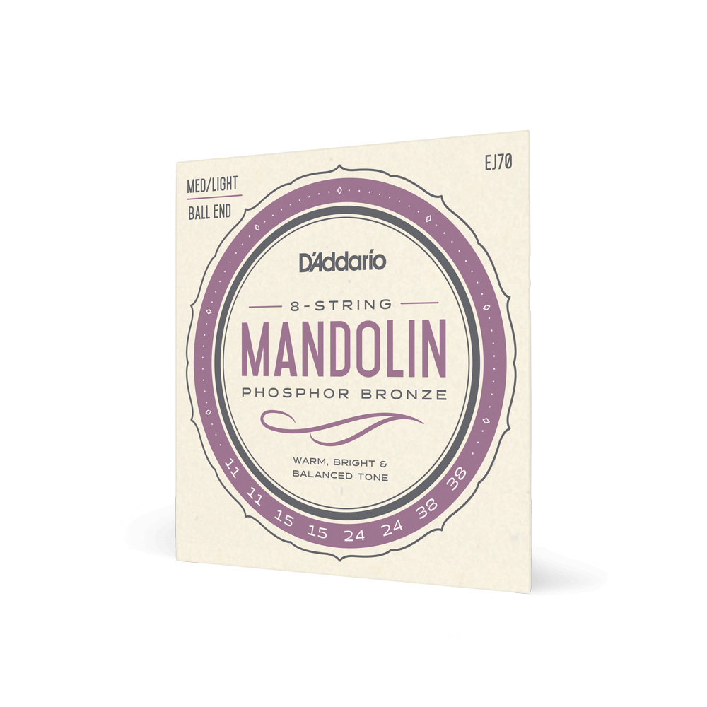 Magazin - Set corzi mandolină DAddario EJ70 11-38 Medium/Light Phosphor Bronze Ball End