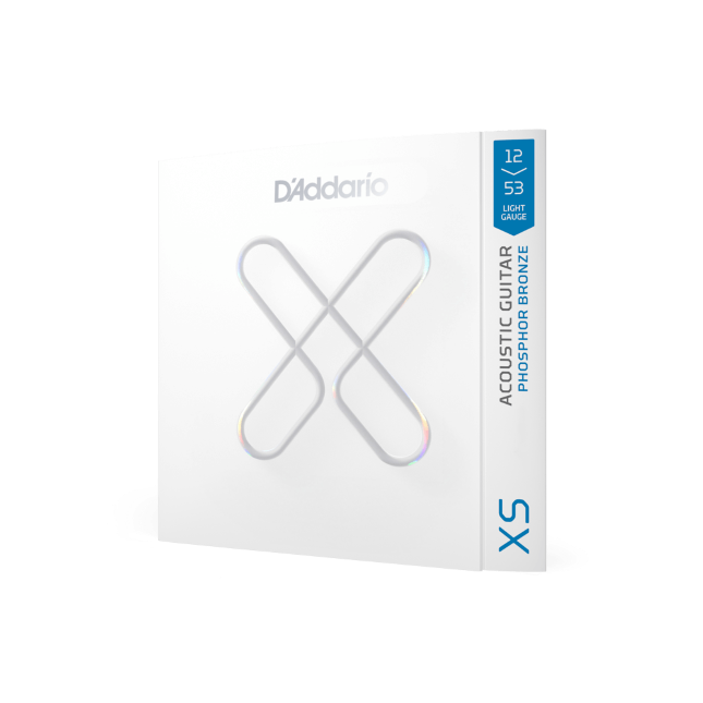 12-53 Light, XS Phosphor Bronze Coated Acoustic Guitar Strings