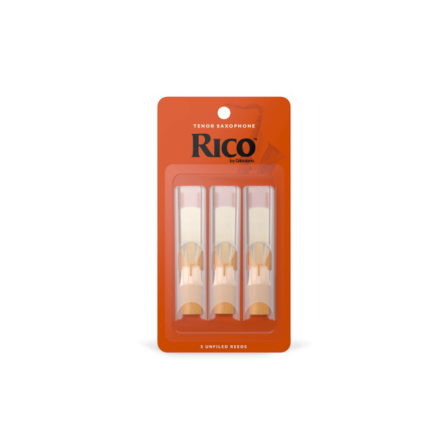 large Rico by D'Addario Tenor Sax Reeds, Strength 1.5, 3-pack