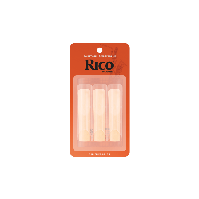 Rico by D'Addario Baritone Sax Reeds, Strength 1.5, 3-pack