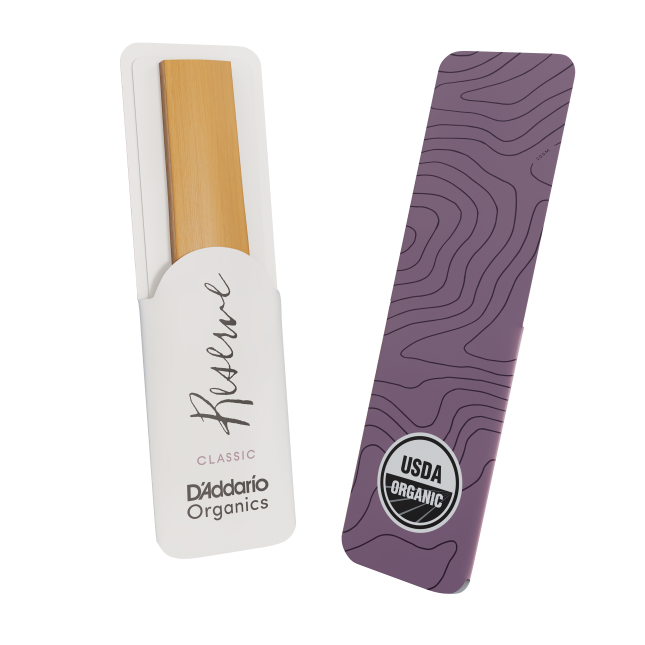 D'Addario Organic Reserve Classic. Cañas para clarinete en Bb, fuerza 2.0, pack de 10
