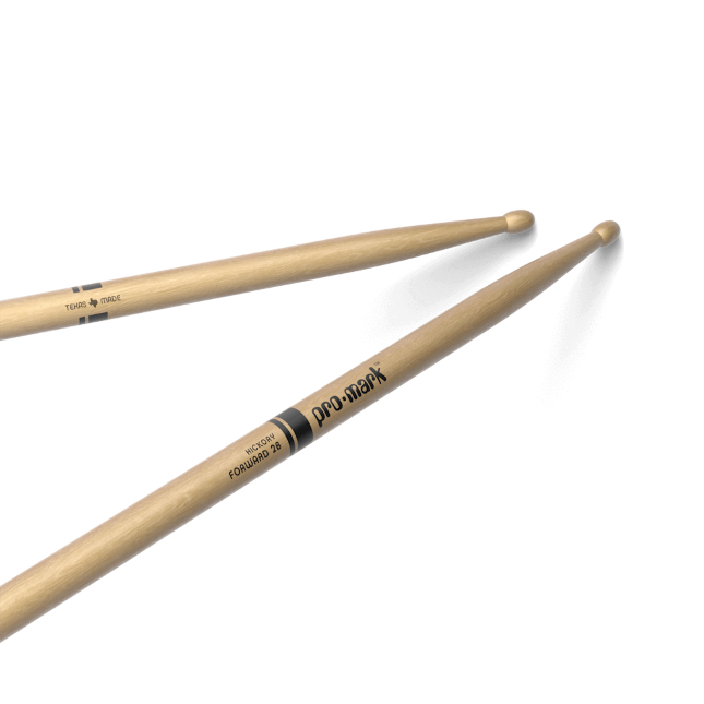 ProMark Classic Forward 2B Hickory Drumstick, Oval Wood Tip